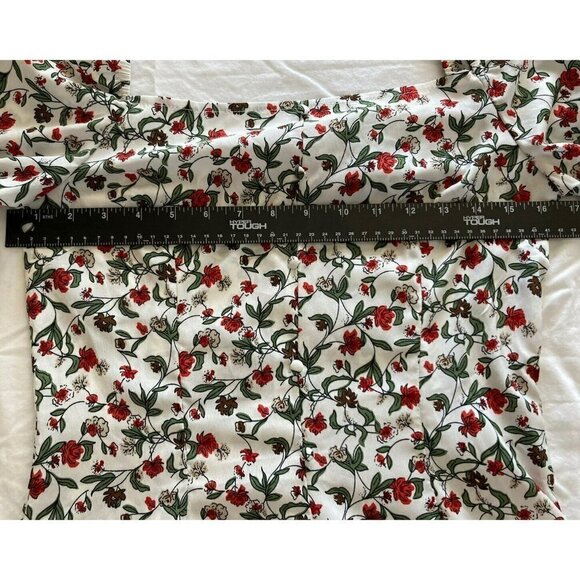 Missguided On Off Shoulder Balloon Sleeve Floral Dress Size US 6 - Picture 5 of 8